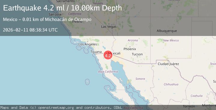 Map of California-Baja California border region
