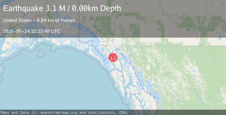 Map of Southeastern Alaska