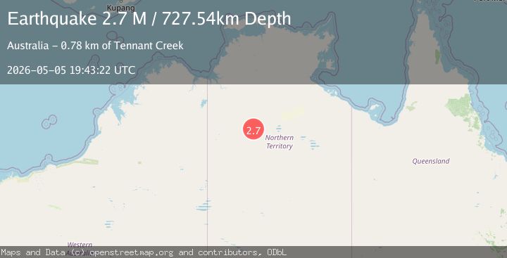 Map of Northern Territory, Australia