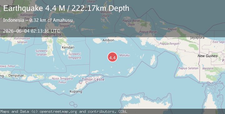 Map of Banda Sea