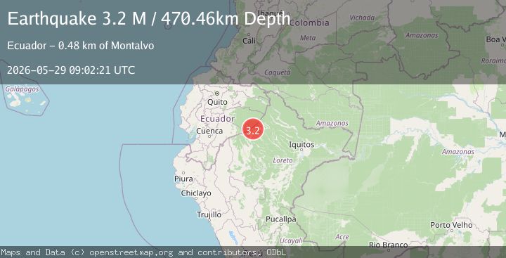 Map of Peru-Ecuador border region