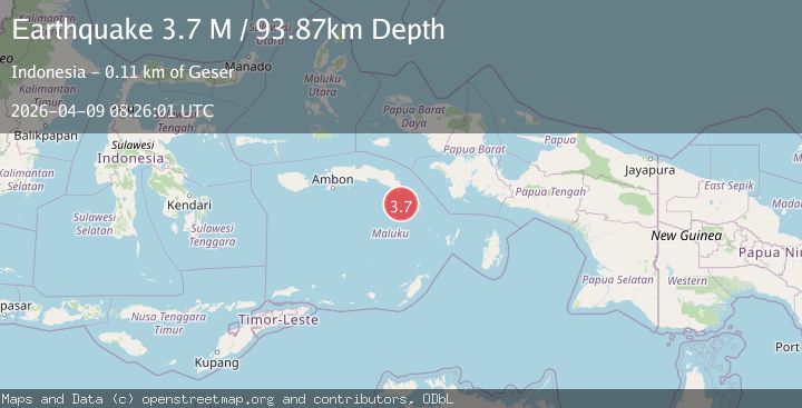 Map of Banda Sea