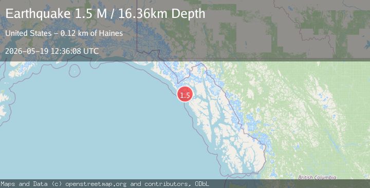 Map of Southeastern Alaska