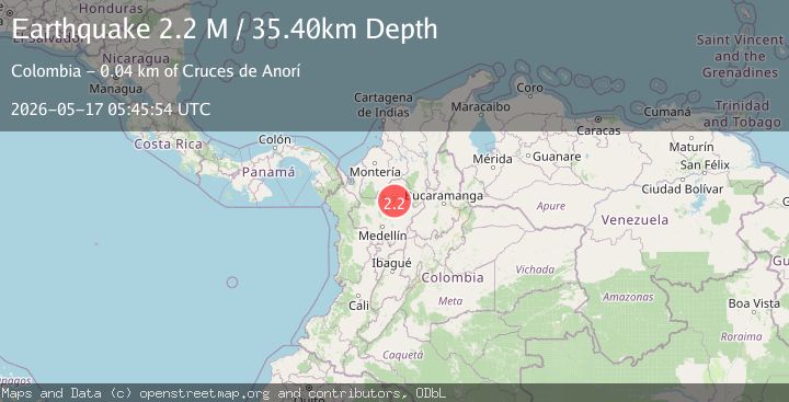 Map of northern Colombia