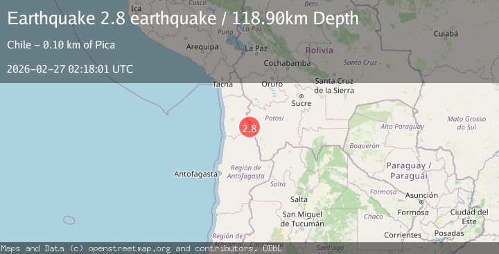 Map of Potosi, Bolivia