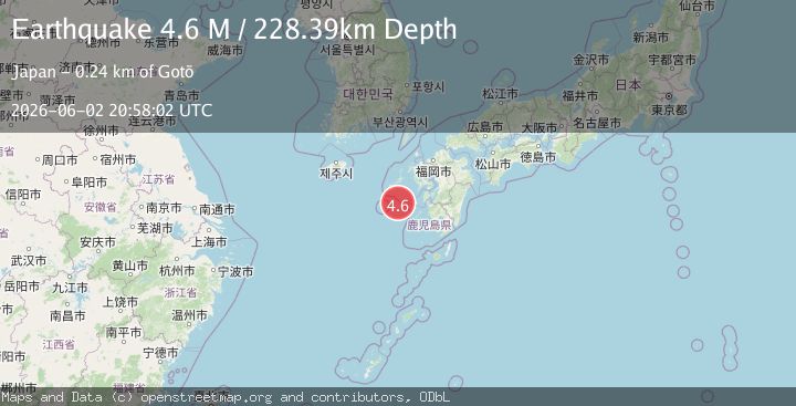 Map of Kyushu, Japan