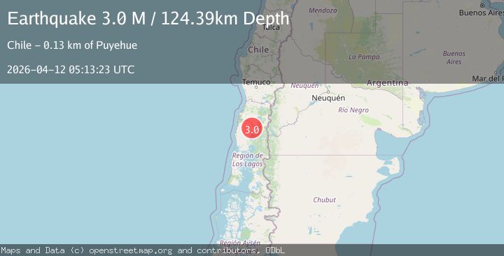 Map of Los Lagos, Chile