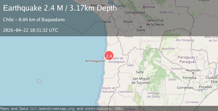 Map of Antofagasta, Chile