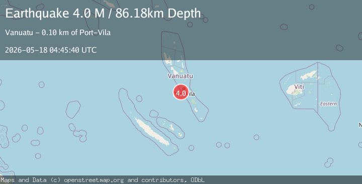 Map of Vanuatu