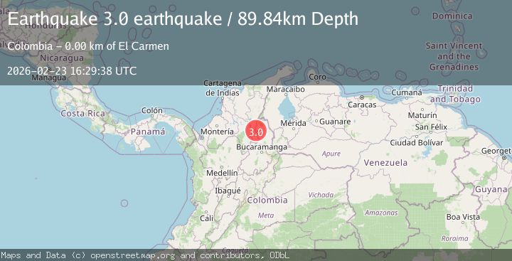 Map of northern Colombia
