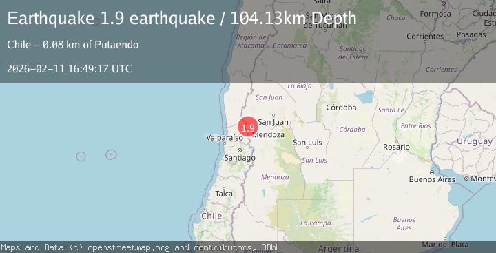 Map of San Juan, Argentina