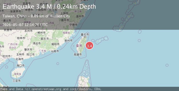 Map of Taiwan region