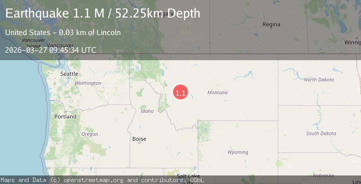 Map of western Montana