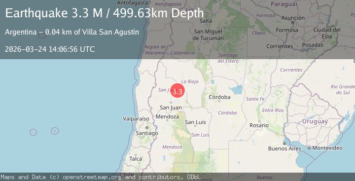 Map of San Juan, Argentina