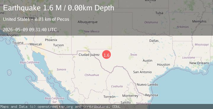 Map of western Texas