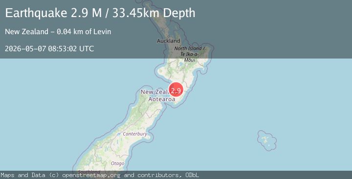 Map of Horowhenua District, New Zealand