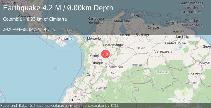 Map of northern Colombia
