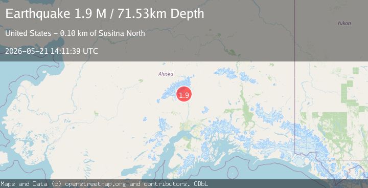 Map of Central Alaska
