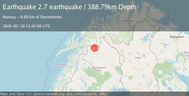 Map of northern Norway