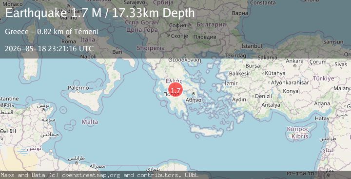 Map of Near the coast of Greece