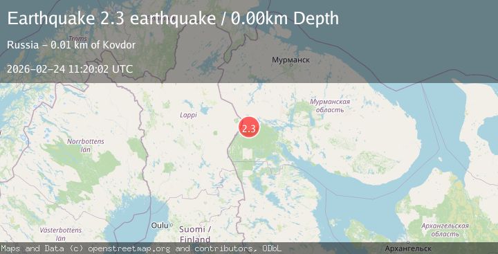 Map of northwestern Russia