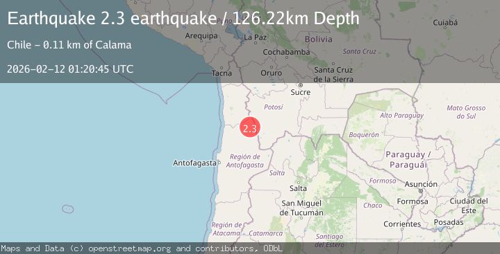 Map of Antofagasta, Chile