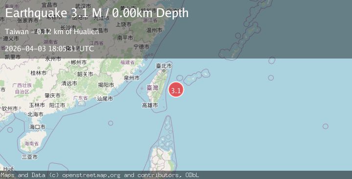 Map of Taiwan region