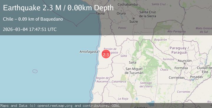 Map of Antofagasta, Chile