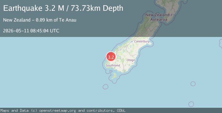 Map of Southland District, New Zealand