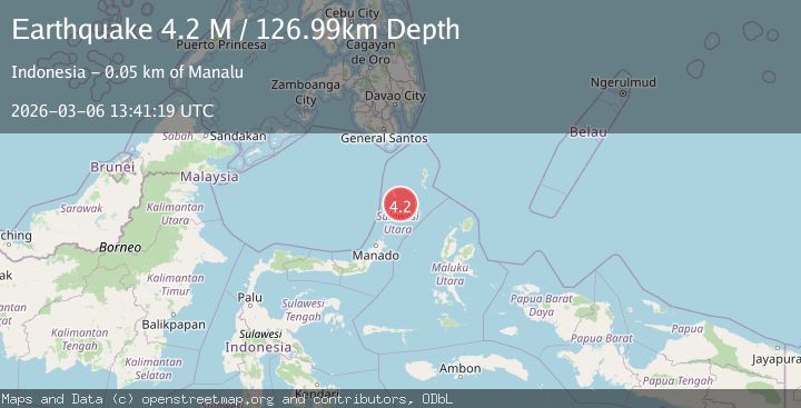 Map of Kepulauan Talaud, Indonesia