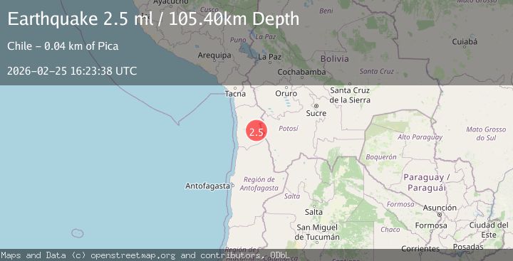 Map of Potosi, Bolivia