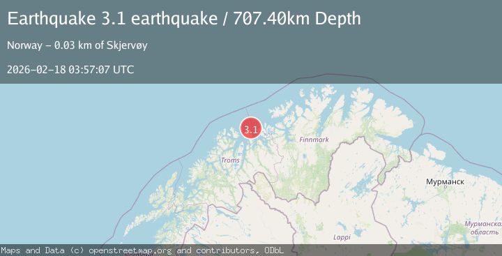 Map of northern Norway
