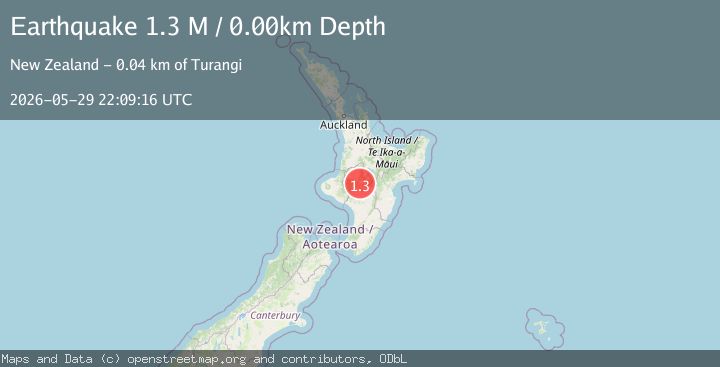 Map of Ruapehu District, New Zealand