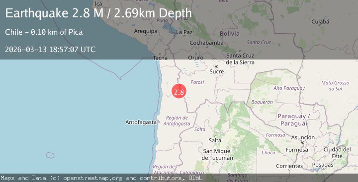 Map of Antofagasta, Chile
