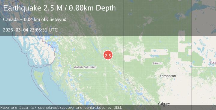 Map of British Columbia, Canada