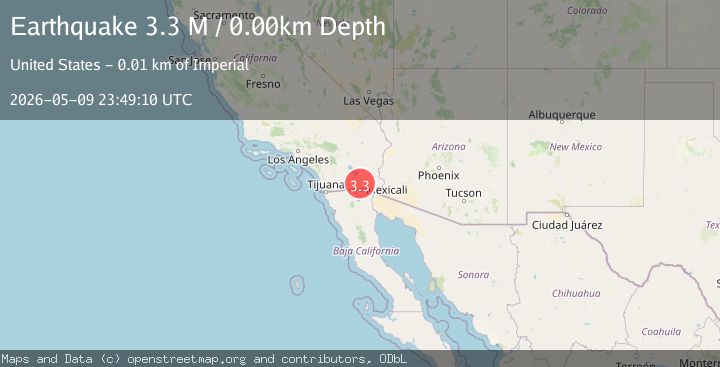Map of California-Baja California border region