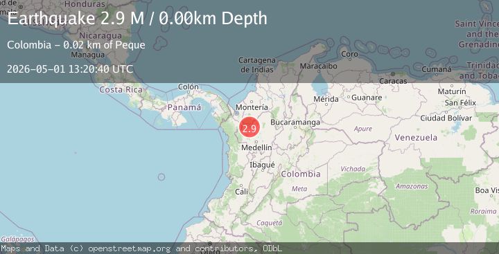 Map of northern Colombia