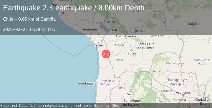 Map of Tarapaca, Chile