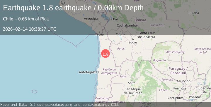 Map of Tarapaca, Chile