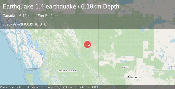 Map of British Columbia, Canada