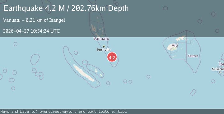 Map of Vanuatu