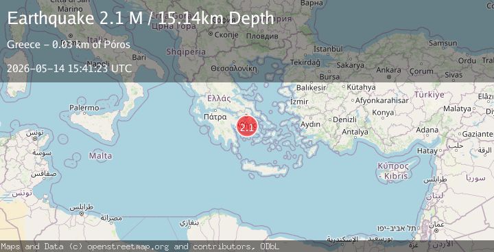 Map of Offshore southern Greece