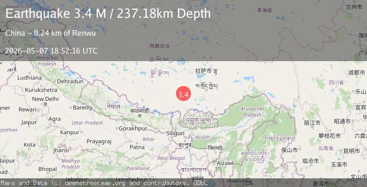 Map of western Xizang