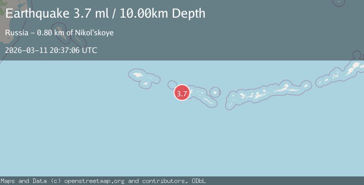 Map of Rat Islands, Aleutian Islands, Alaska