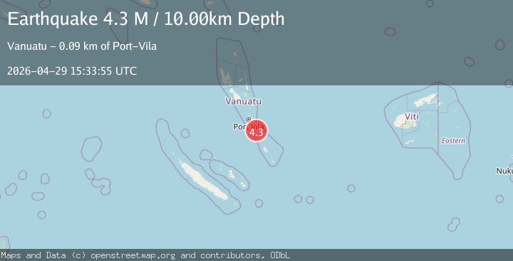 Map of Vanuatu