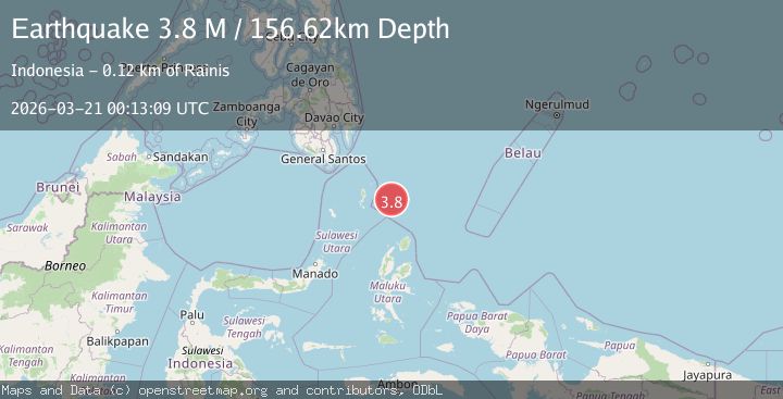 Map of Kepulauan Talaud, Indonesia