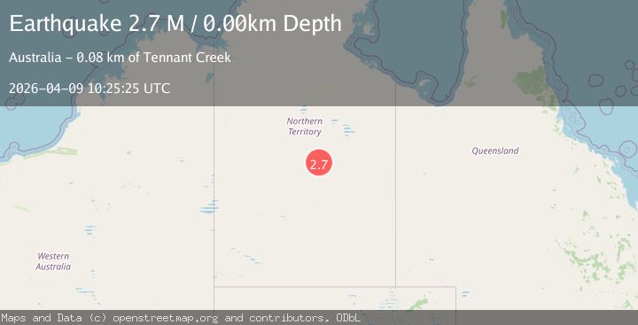 Map of Northern Territory, Australia