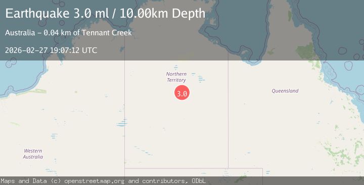 Map of Northern Territory, Australia