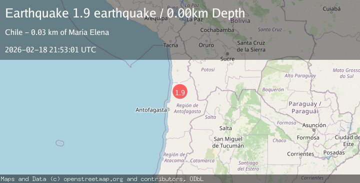 Map of Antofagasta, Chile