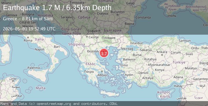 Map of Aegean Sea